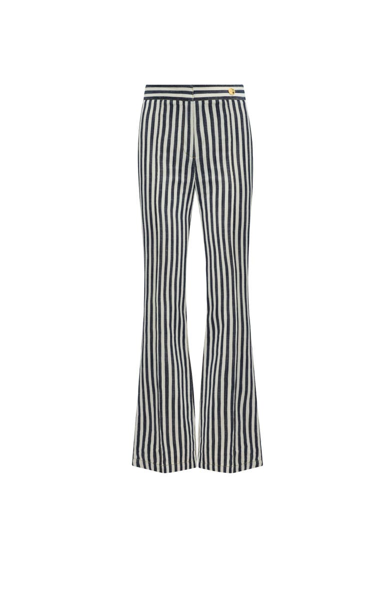 Callas Milano LOLA Denim stripes crop pant, Main, color, Blue