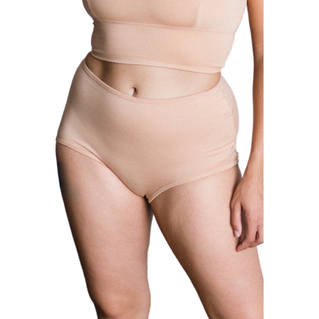 Proclaim High-rise Ultra Soft Sustainable Briefs In Light Nude