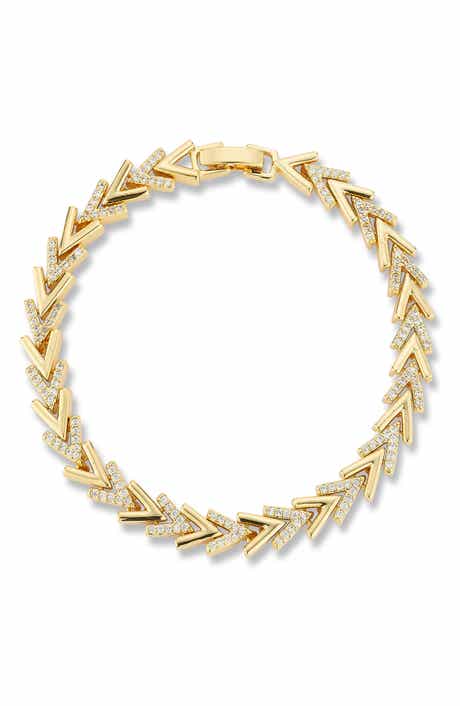 Chevron Cubic Zirconia Bracelet