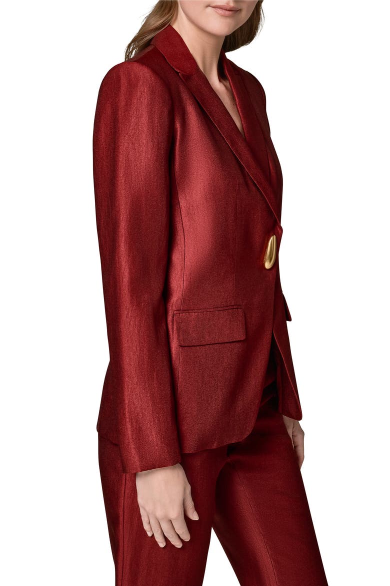One-Button Blazer, Alternate, color, SUNBAKED