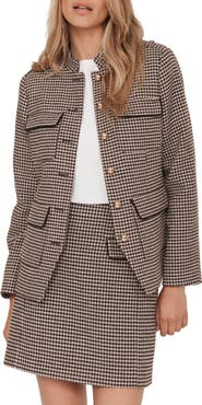 MINT VELVET Checked Military Jacket