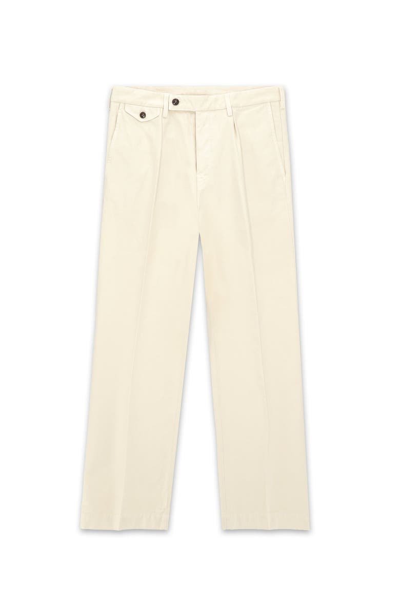Riviera Canvas Trousers, Main, color, Ecru