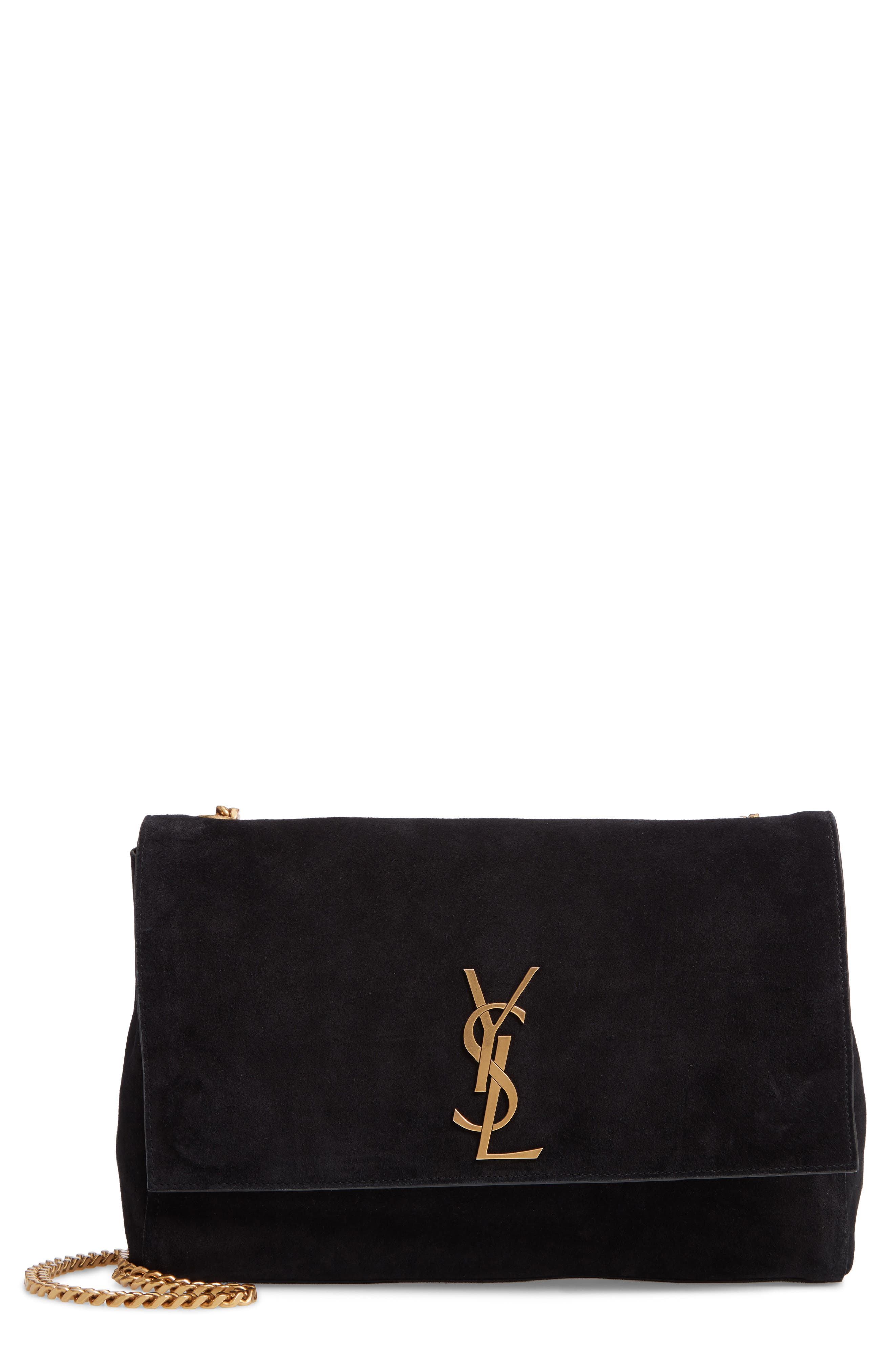 Kate Supple Reversible Leather Shoulder Bag, Main, color, NOIR