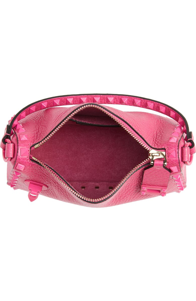 Valentino Garavani Small Rockstud Leather Shoulder Bag, Alternate, color,