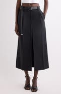 Givenchy Slit Wool & Mohair Pencil Skirt