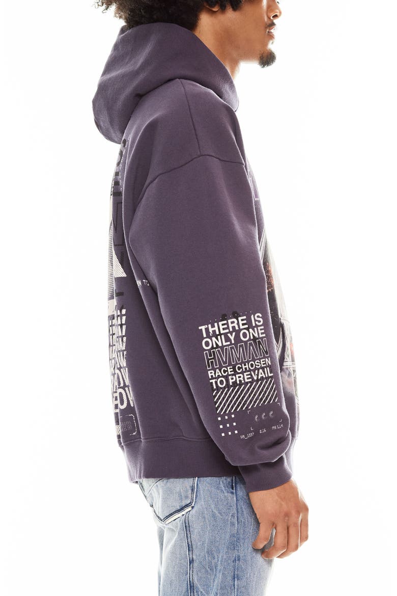 Human Cotton Graphic Hoodie, Alternate, color, PARACHUTE PURPLE