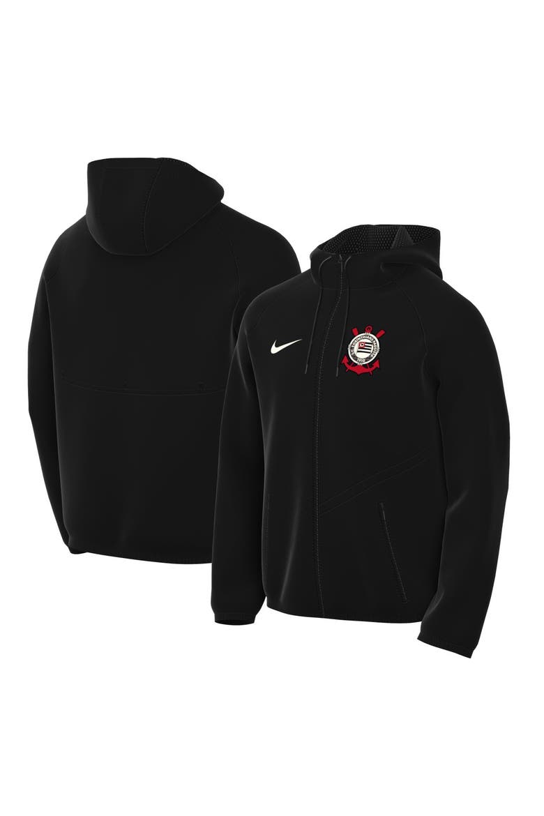 Men's Nike  Black Corinthians 2026 Anthem Dri-FIT Full-Zip Hooded Jacket, Main, color, Black