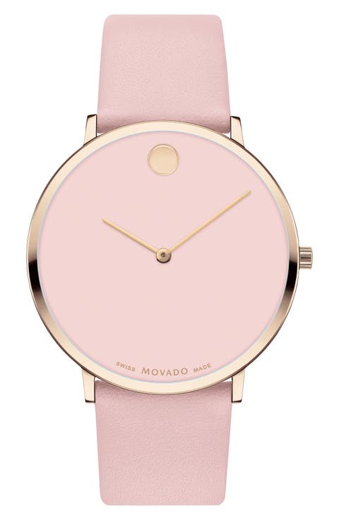 Modern 47 Faux Leather Strap Watch, 40mm x 6.3mm