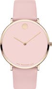 Movado Modern 47 Faux Leather Strap Watch, 40mm x 6.3mm