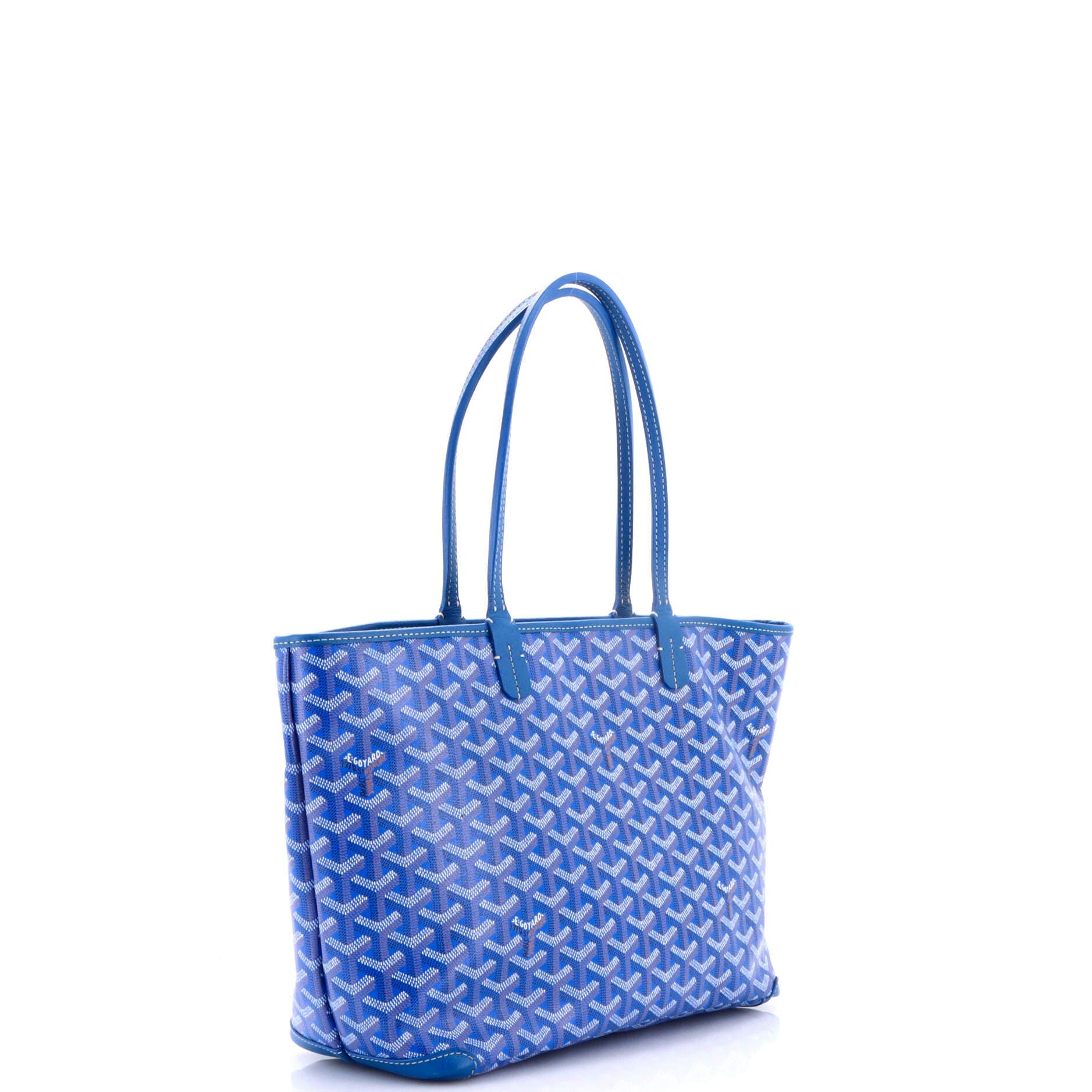 Pre-Owned Goyard Artois Tote Coated Canvas PM, Alternate, color, Blue