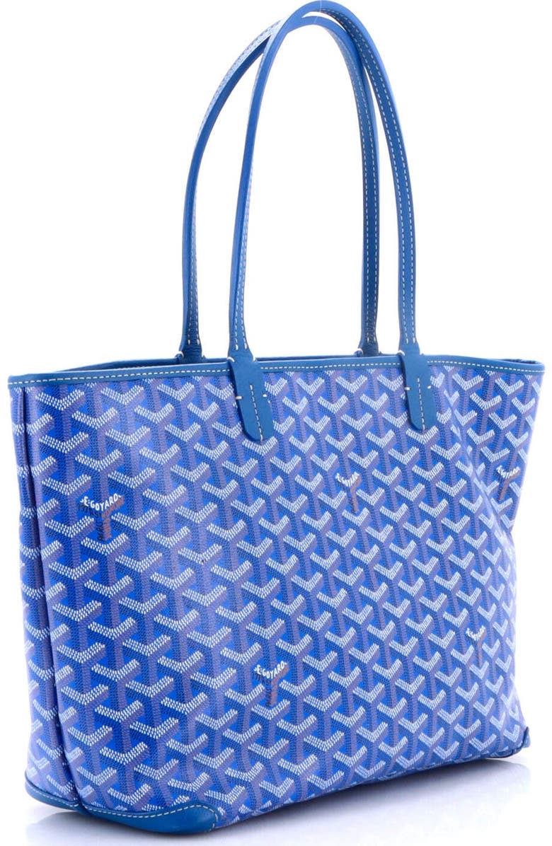 Pre-Owned Goyard Artois Tote Coated Canvas PM, Alternate, color, Blue