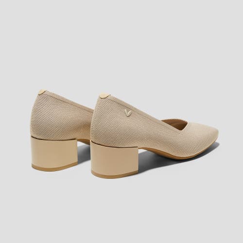 Vivaia Square-toe Stress Free Chunky Heels In Almond