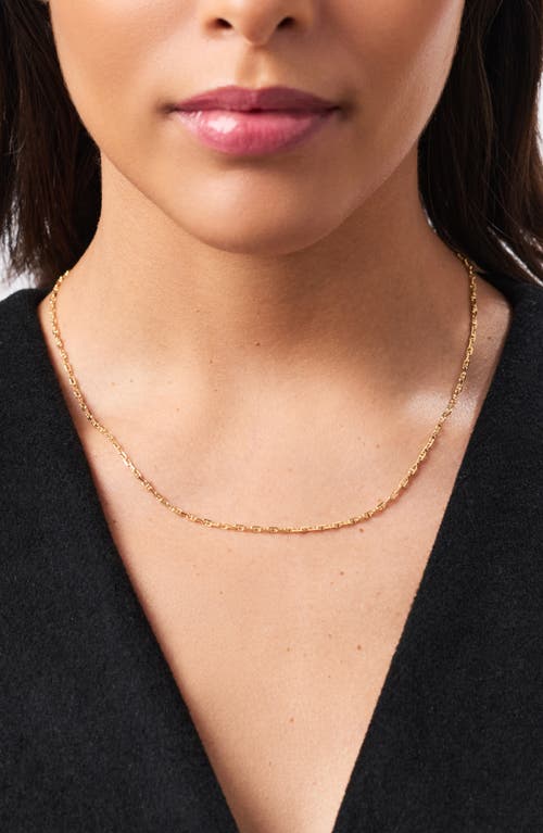 Ana Luisa Solid Yellow Gold Anchor Chain Necklace In Gold
