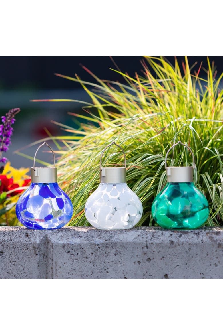 Solar Tea Lantern Multi-Colored 3-pack, Alternate, color, Multi-Colored