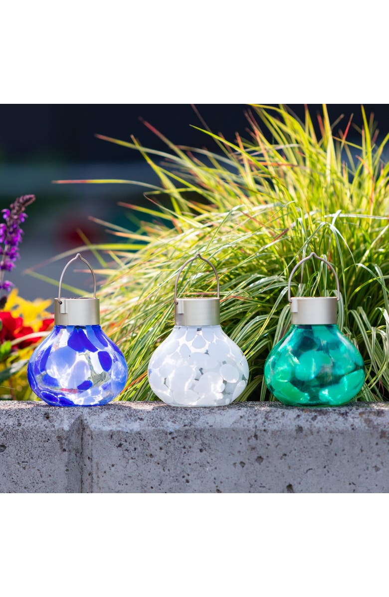 Allsop Home & Garden Solar Tea Lantern Multi-Colored 3-pack, Alternate, color, Multi-Colored