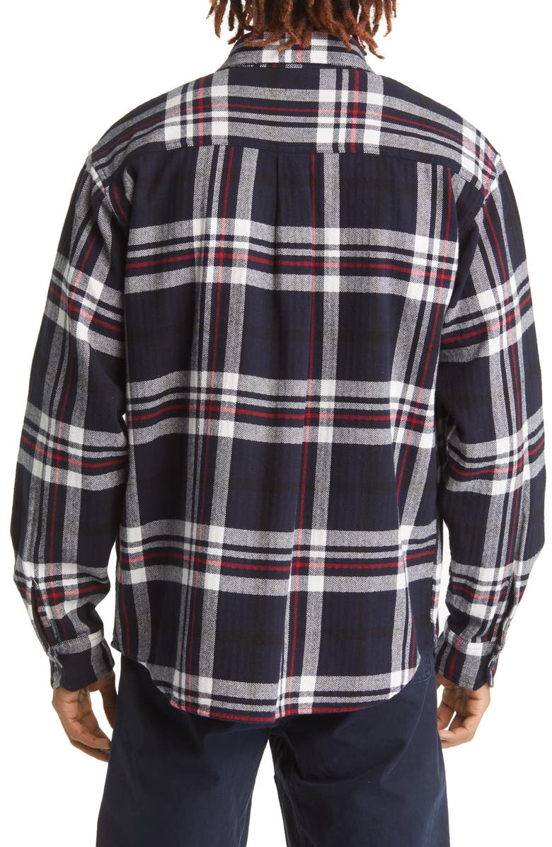 Carhartt Work In Progress Wallace Plaid Flannel Button-Up Shirt, Alternate, color,