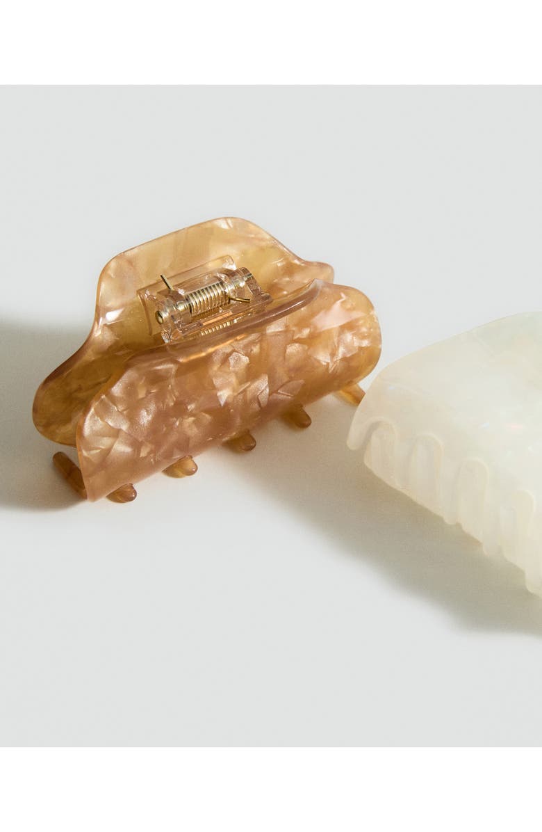 MANGO Assorted 2-Pack Claw Clips, Alternate, color, Brown