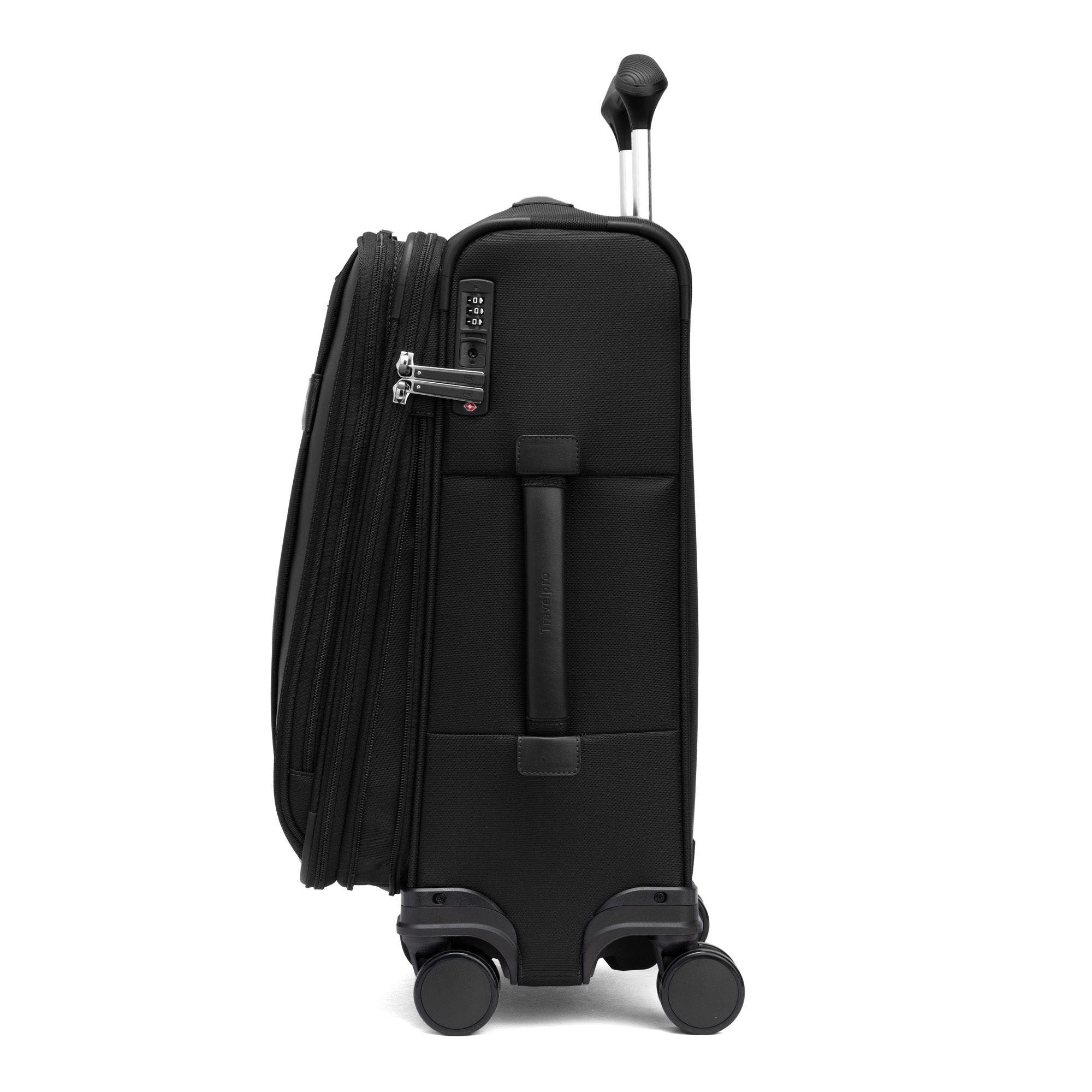 TRAVELPRO Versapack + Softside Carry On & Large Spinner Luggage Set, Alternate, color, Black