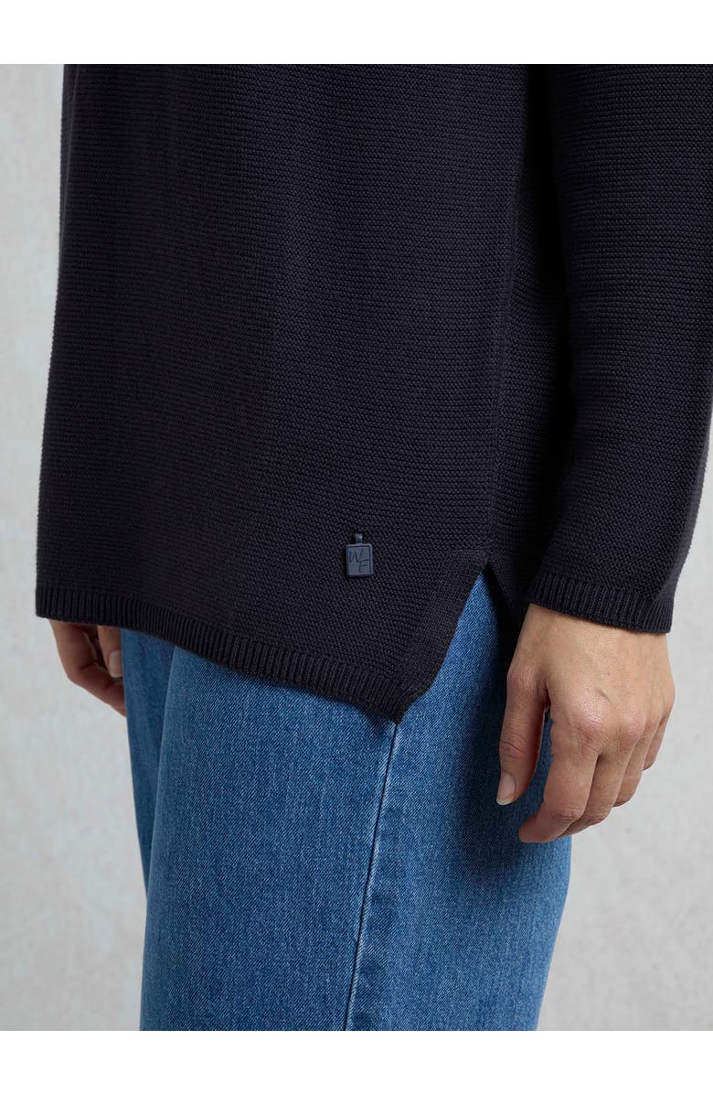 Weird Fish Dalla Knitted Crew Neck Jumper, Alternate, color, Dark Navy