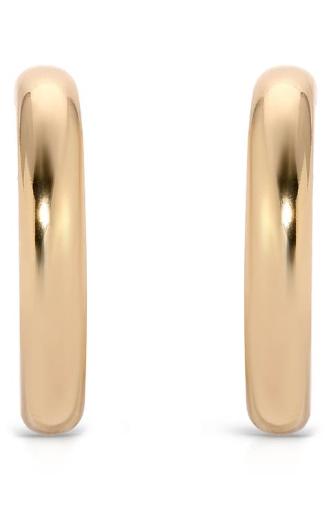 Medium Thick Classic Hoop Earrings