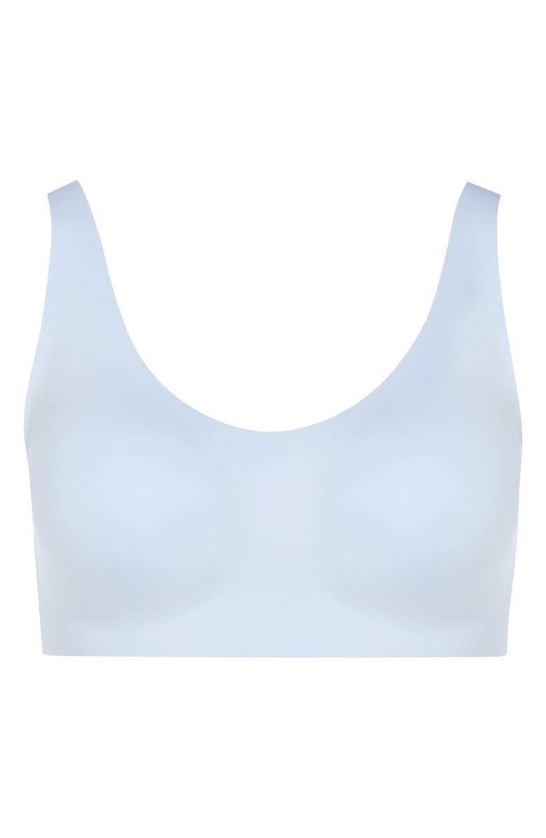Hanro Invisible Touch Wireless Soft Cup Bra, Alternate, color, Blue Dove