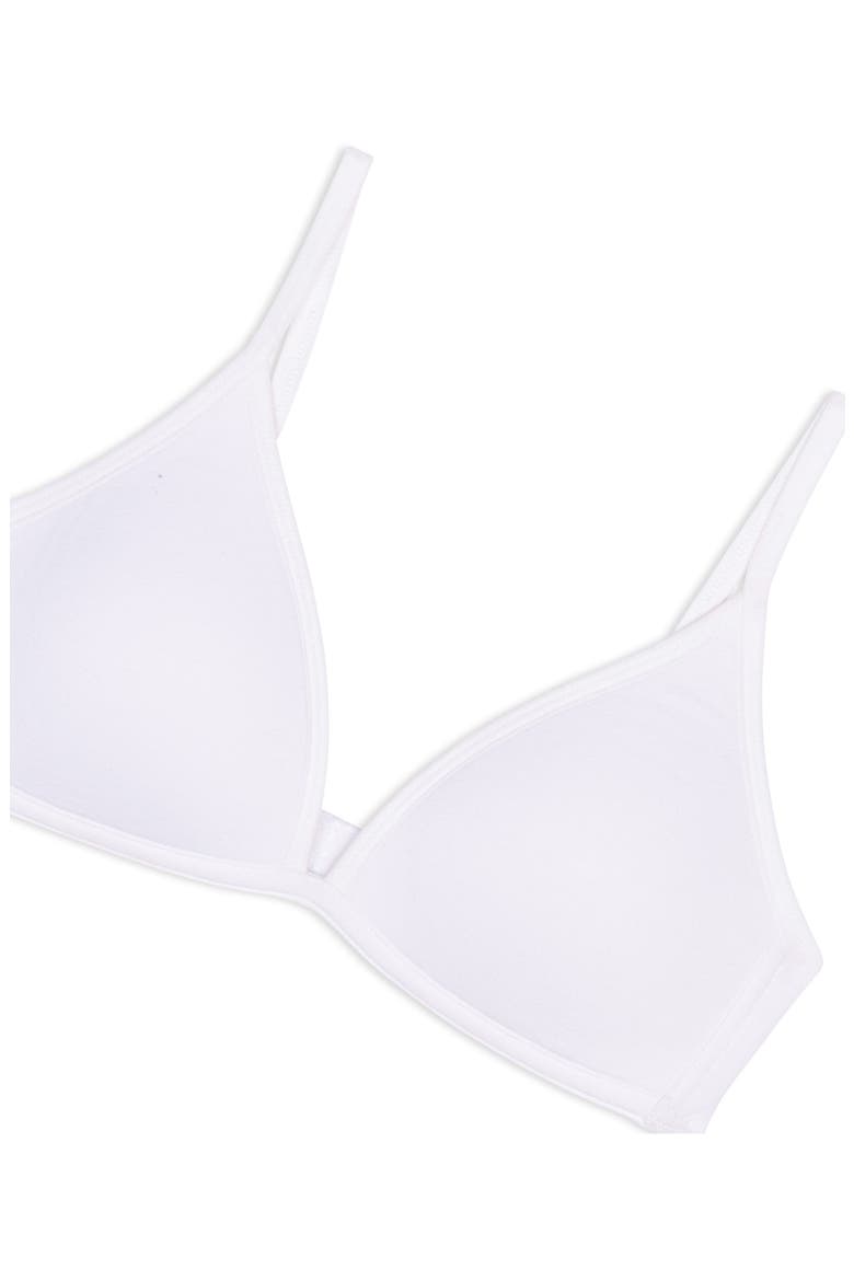 Kids' Wireless Stretch Cotton T-Shirt Bra, Alternate, color, WHITE
