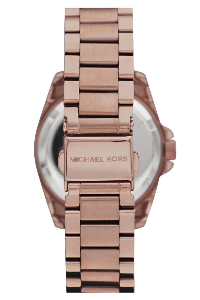 Michael Kors 'Blair - Mini' Multifunction Watch, 33mm, Alternate, color, ROSEGOLD