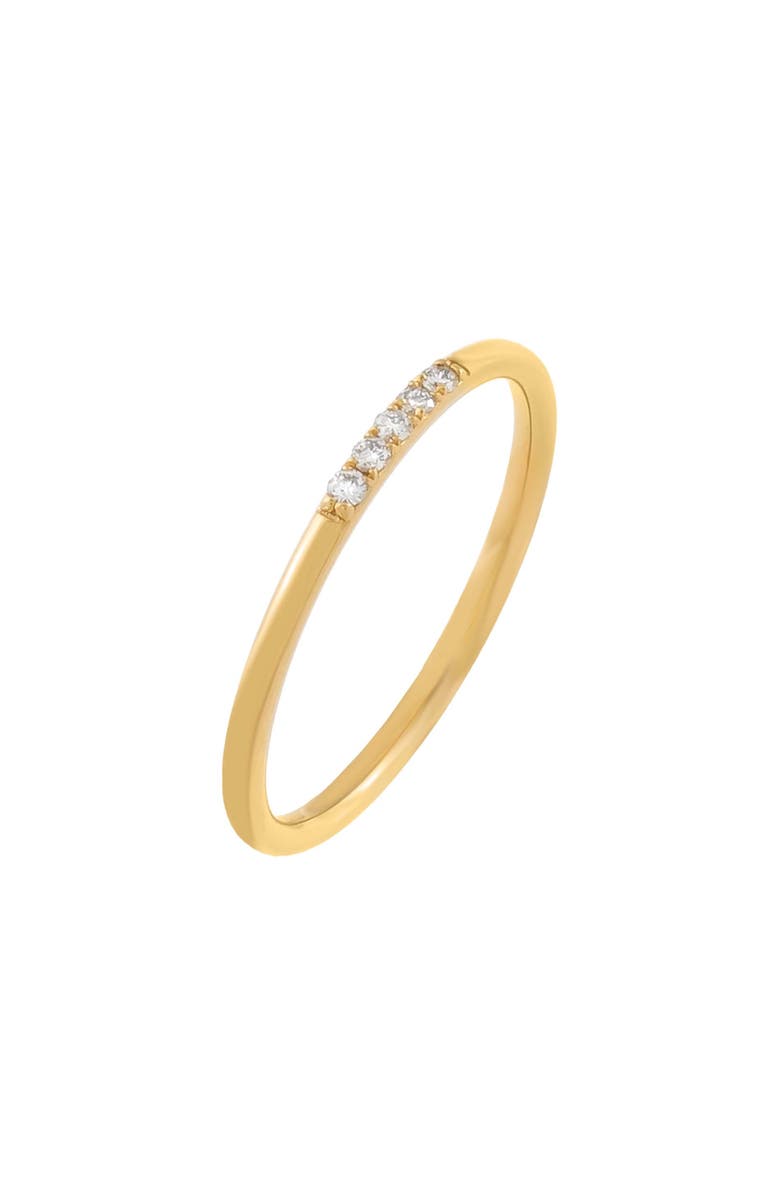BY ADINA EDEN Diamond Row Stacking Ring 14K, Main, color, 