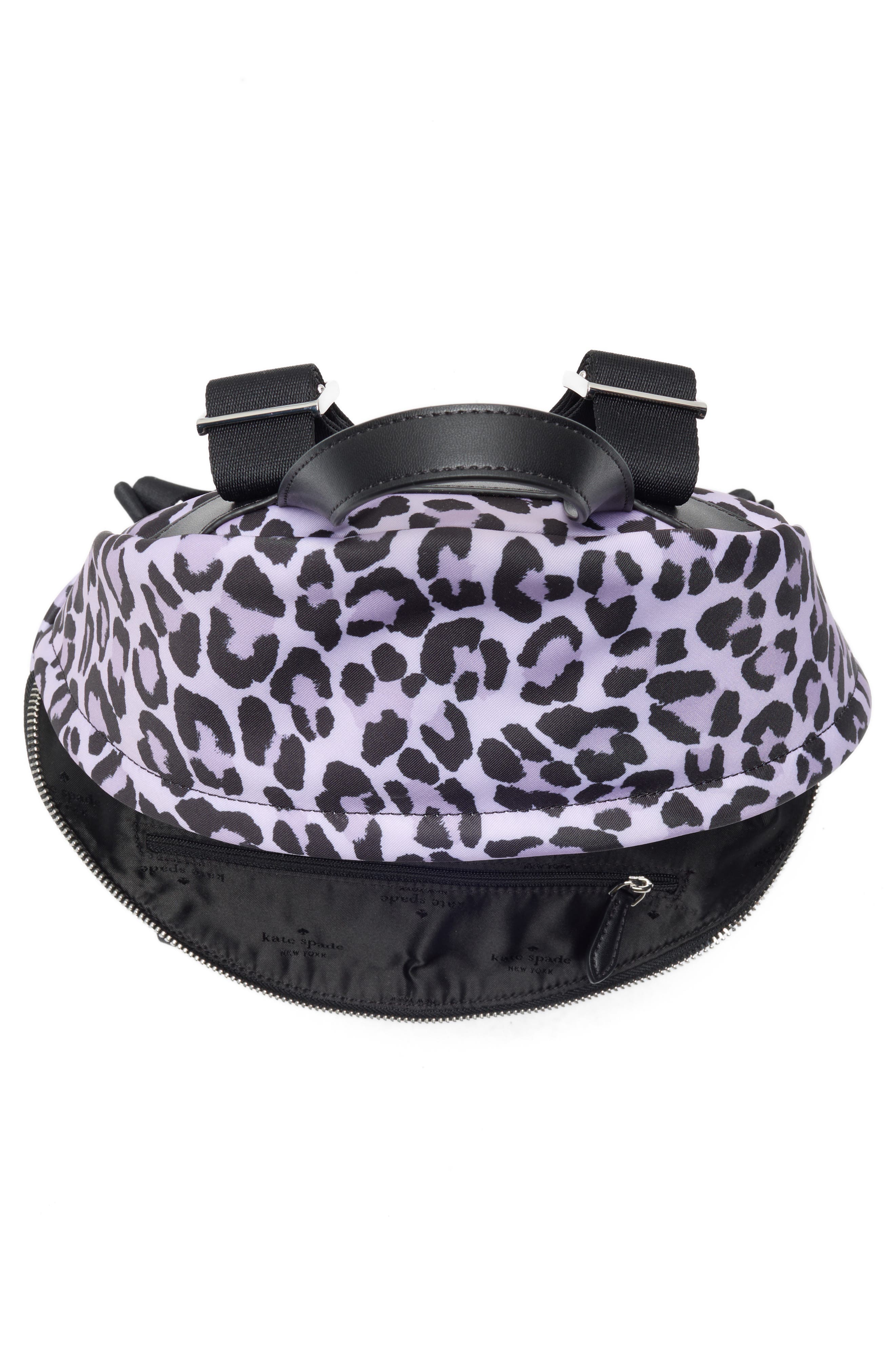 Kate Spade New York chelsea spotted leopard print backpack, Alternate, color, Violet Mist Multi