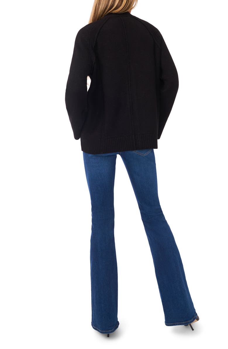 Halogen<sup>®</sup> Raglan Sleeve V-Neck Cardigan, Alternate, color, Rich Black