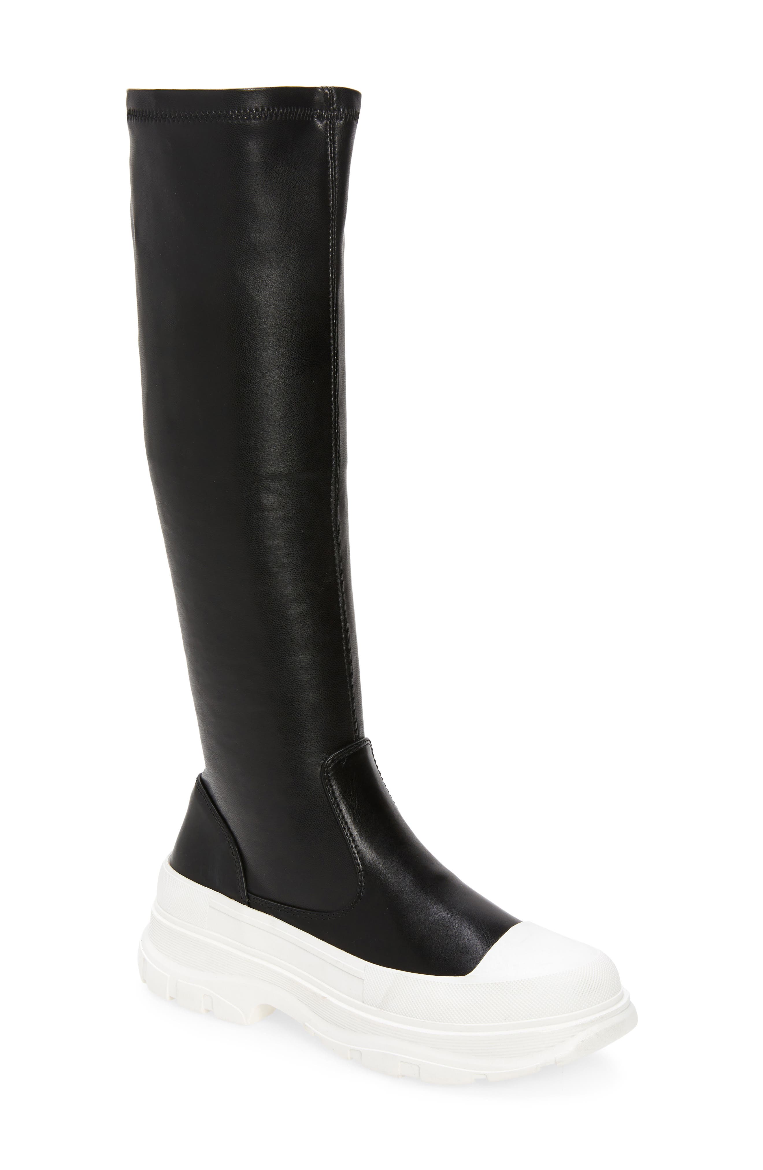 AZALEA WANG Lois Knee High Platform Boot, Main, color, 