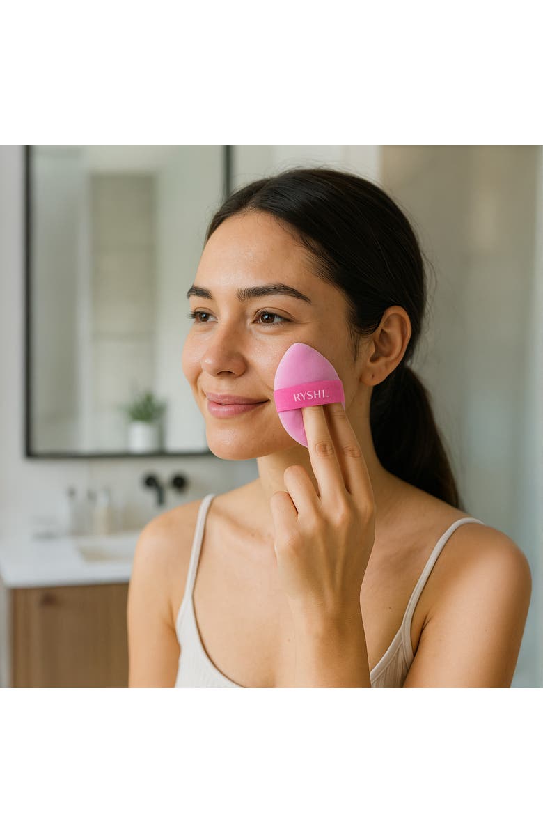 PURSONIC Reversible Sponge For Applying & Blending, Alternate, color, Pink