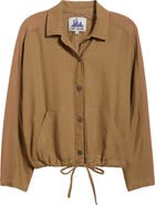 CITY BLUES Crop Dolman Sleeve Shirt Jacket