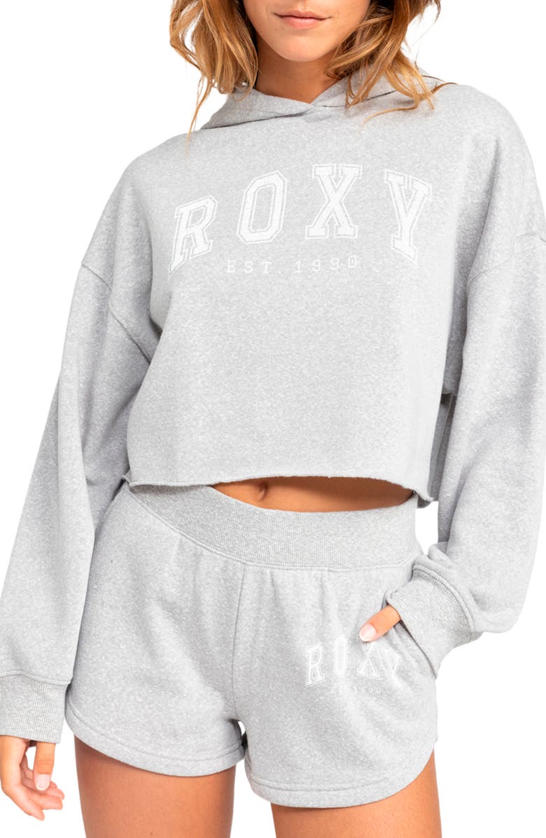 Roxy Afternoon Hike Crop Hoodie, Main, color,