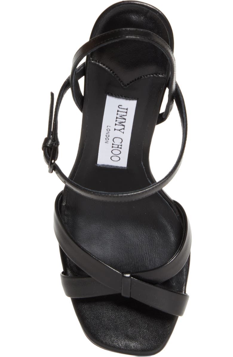 Jimmy Choo Elsy Block Heel Sandal, Alternate, color, Black
