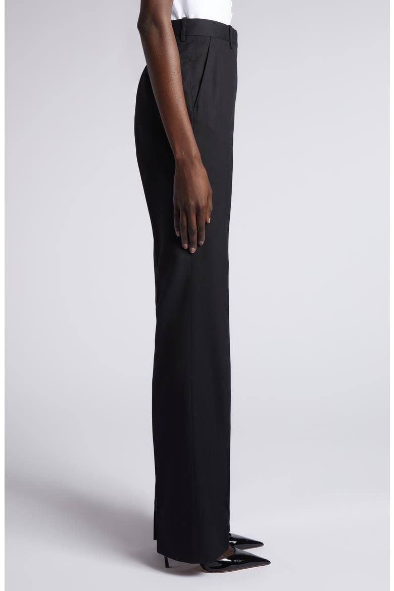 Panama Wool & Silk Pants, Alternate, color, BLACK