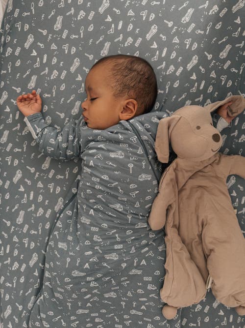 Gunamuna Long Sleeve Transitional Swaddle Sleep Bag, 1.0 Tog In Blue