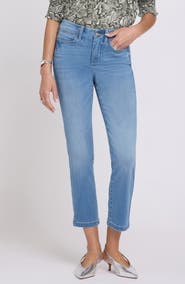 NYDJ Sheri Clean Waist Ankle Slim Straight Jeans