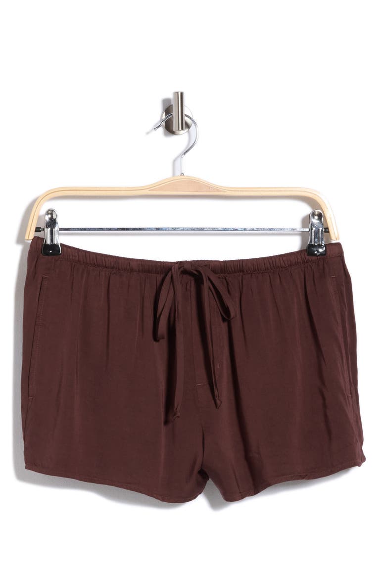 Flowy Shorts, Alternate, color, CHOCOLATE