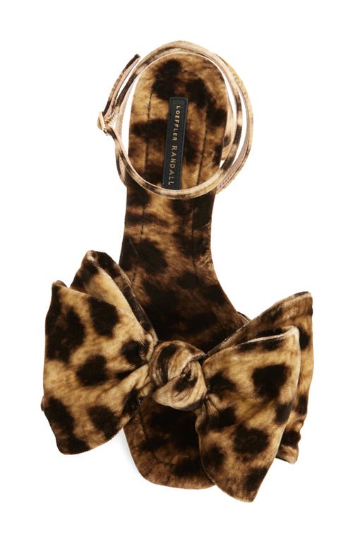 Loeffler Randall Carmen Ankle Strap Sandal In Leopard