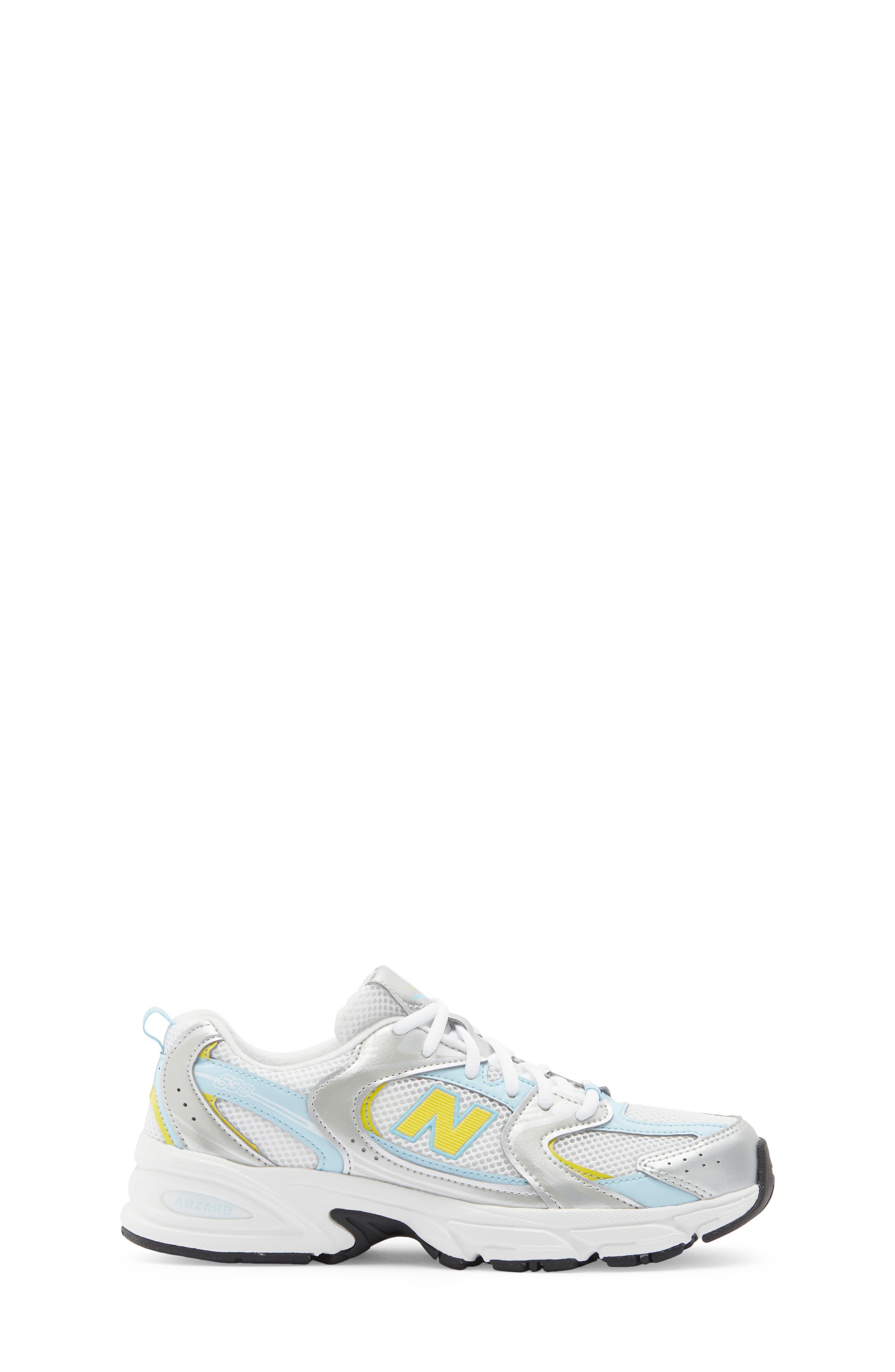 Kids' 530 Sneaker, Alternate, color, SILVER METALLIC/ CLOUD BLUE