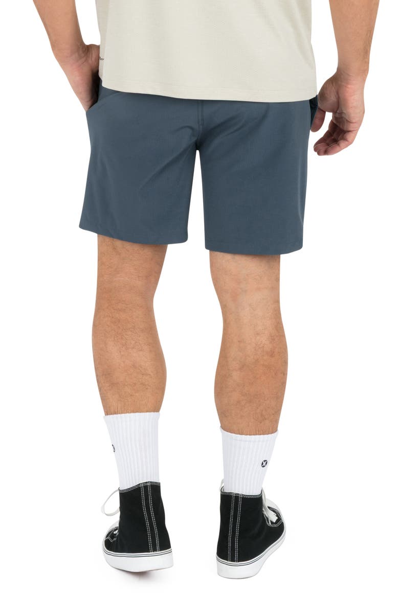 Trek Stretch Drawstring Shorts, Alternate, color, DESTROYER