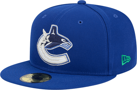 Men's New Era Blue Vancouver Canucks Core 59FIFTY Fitted Hat