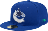 New Era Men's New Era Blue Vancouver Canucks Core 59FIFTY Fitted Hat