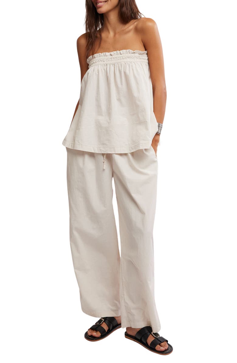 Free People Corfu Tube Top & Wide Leg Pants Set, Main, color,