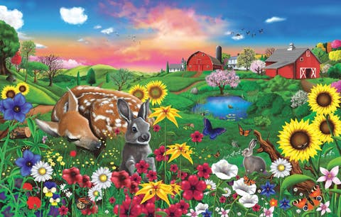 Pasture Buddies 100 piece Jigsaw Puzzle for Adults