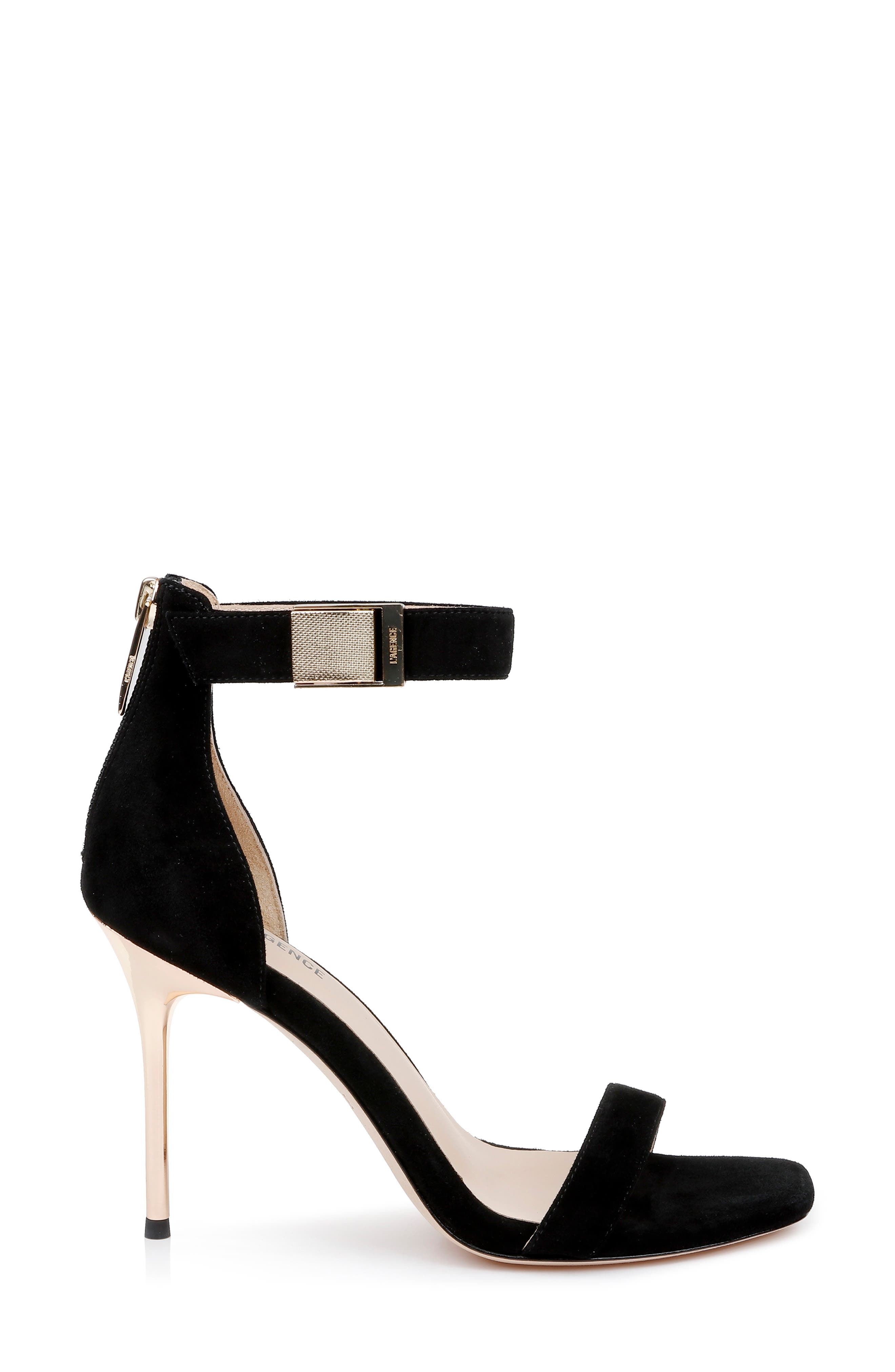 L'AGENCE Thea Ankle Strap Sandal, Alternate, color, 