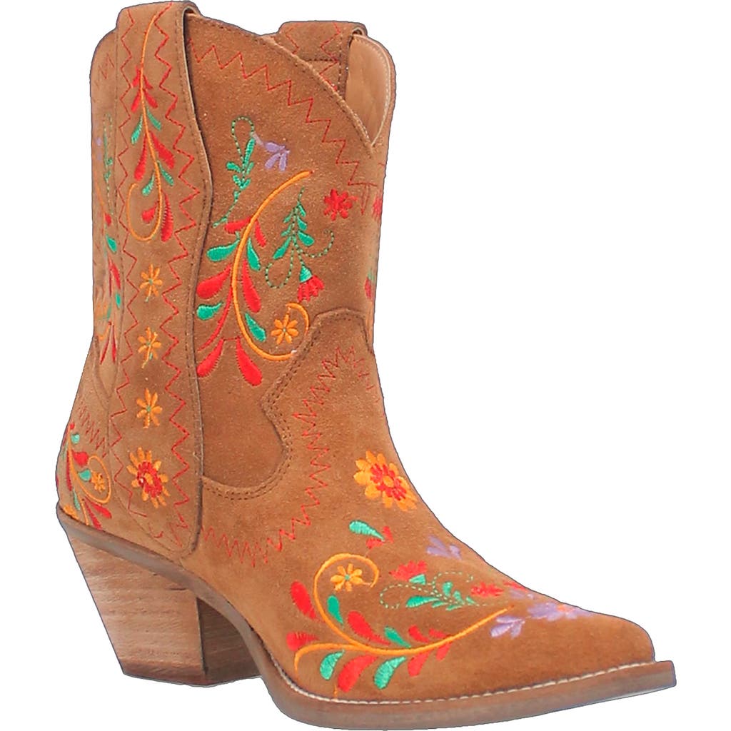 Dingo Sugar Bug Embroidered Western Boot In Brown
