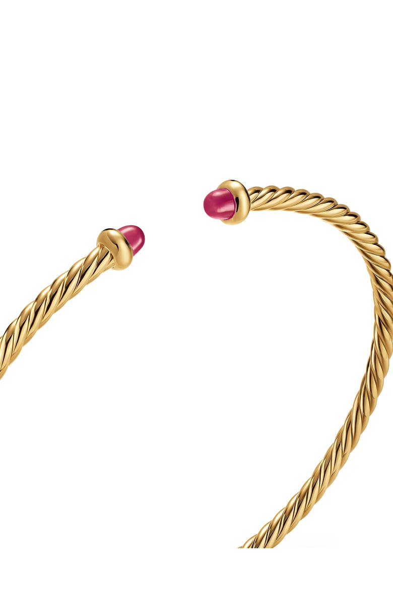 David Yurman Micro Cable Flex Bracelet, Alternate, color, Gold