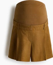 H&M Mama Linen-blend Shorts
